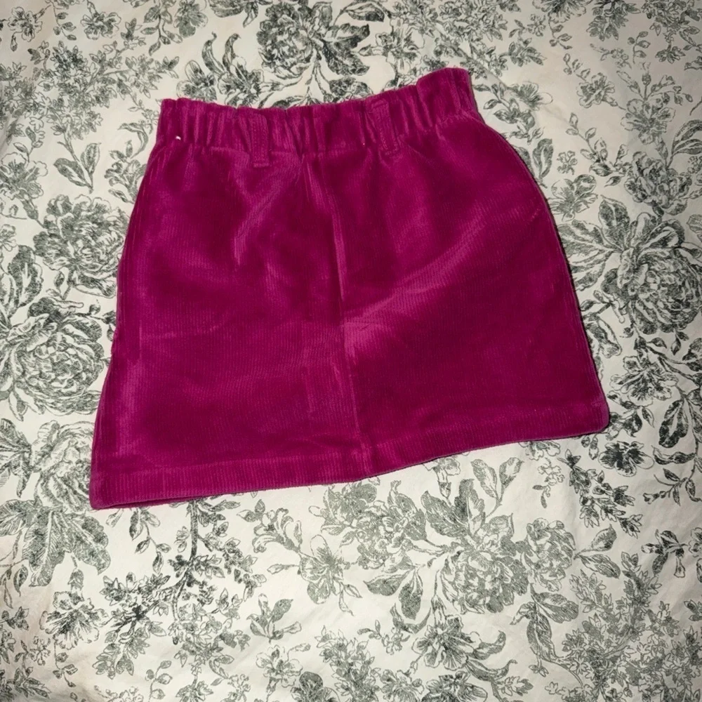 Isaac Mizrahi Fuchsia Corduroy Skirt